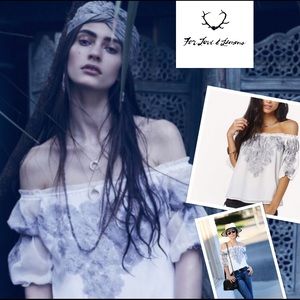 For Love & Lemons Sicily Off the Shoulder Top!